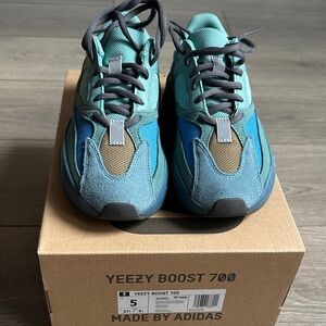 Yeezy Kids Sneakers - Blue, Gray, and Brown